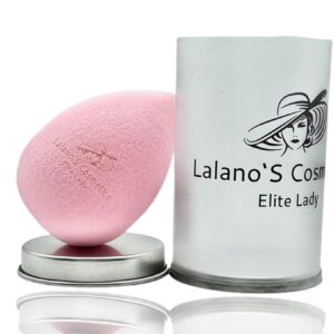Make-Up Schwamm Rosa 2-tlg. – rosa Schwamm mit Dose