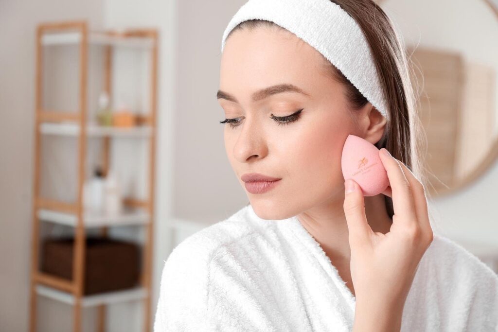 Make-Up Schwamm Rosa 2-tlg. – Make-up auftragen
