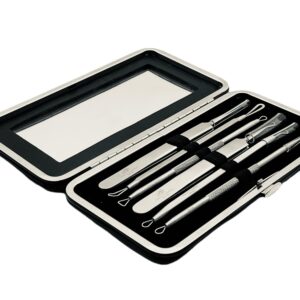 Mitesserentferner Set 7-tlg. – komplettes Set im offenen Etui