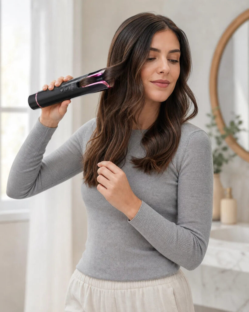 Smart Hair Curler - kabelloser Lockendreher – Strähne eindrehen