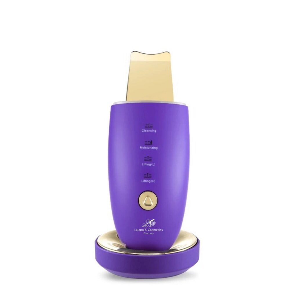 Golden Skin Scrubber - Ultraschallpeelinggerät – Skin Scrubber mit Station