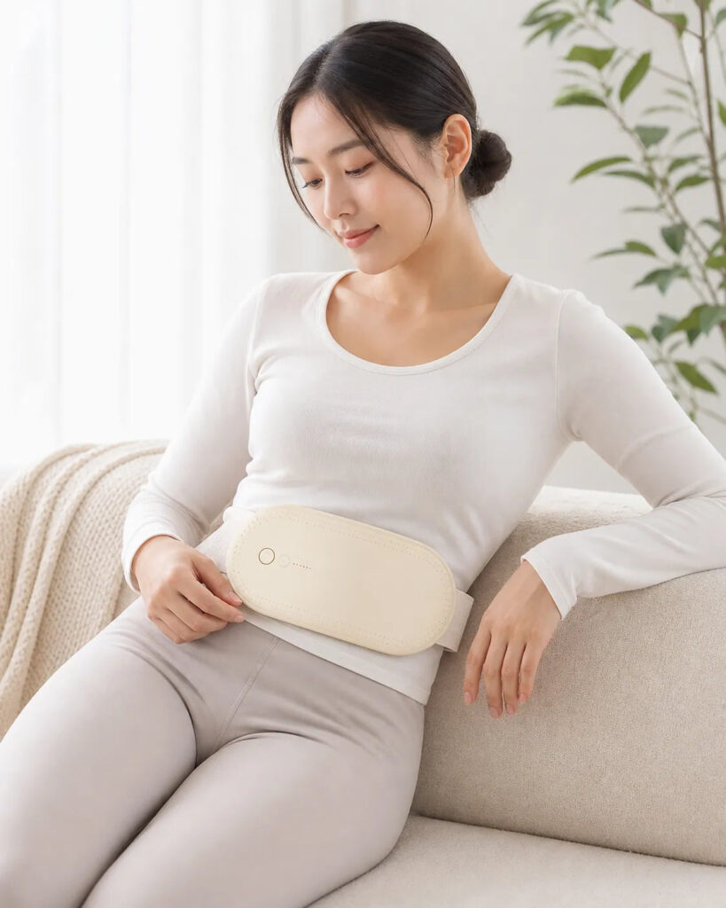 Menstruations-Pad Cheru, Heizkissen, Wärmekissen – im Sitzen