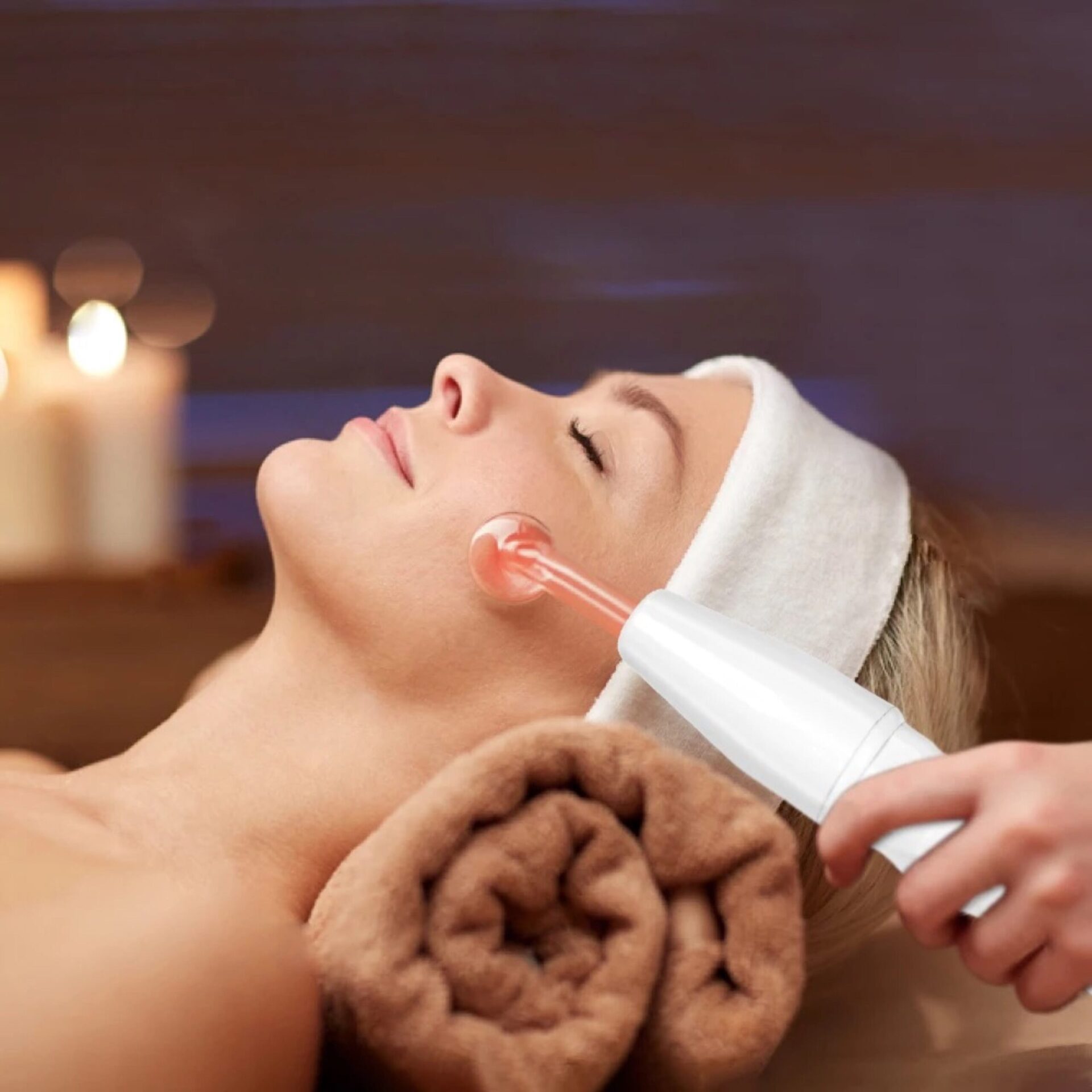 4-in-1 Hochfrequenzstab, Anti-Aging-Gerät – am Gesicht