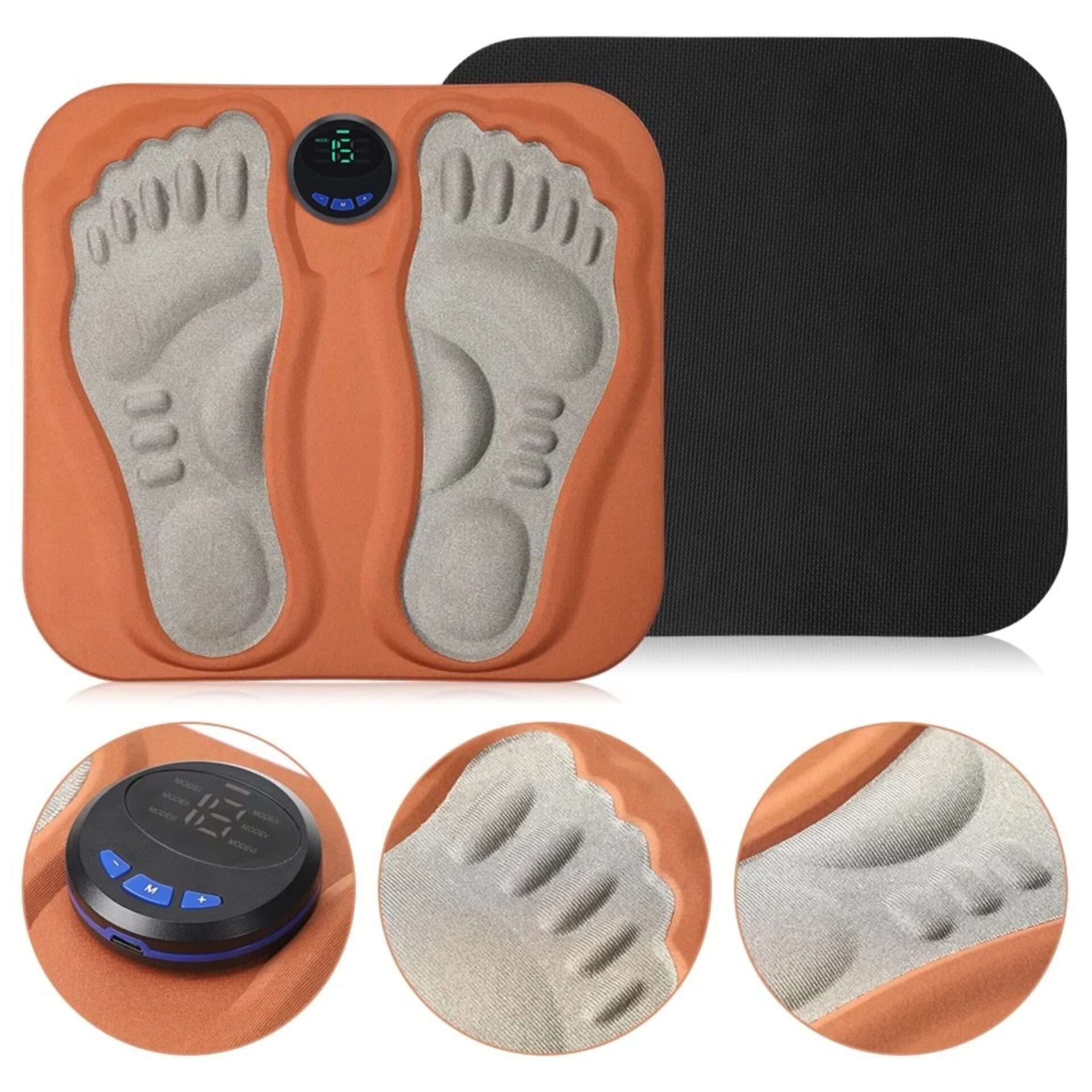 Fußmassagegerät 3D Fußmassagematte – Rückseite und Oberflächen
