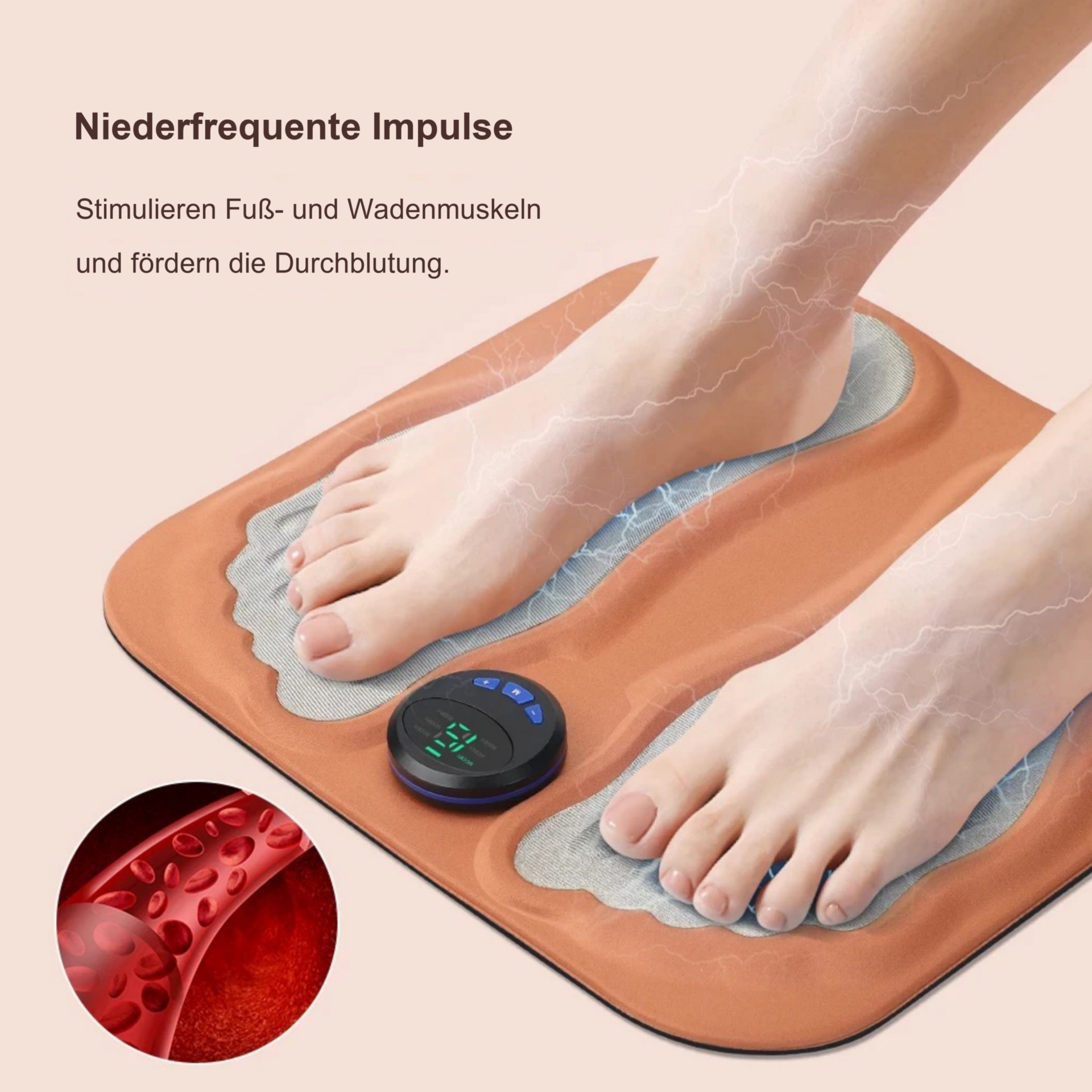 Fußmassagegerät 3D Fußmassagematte – Fußkontakt mit Impulsdarstellung