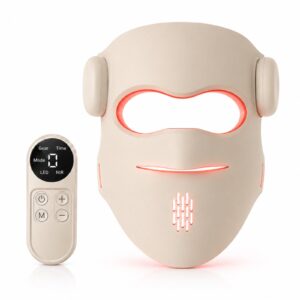 LUMIVANCE LED-Gesichtsmaske mit fünf Lichtmodi und kabelloser Fernbedienung
