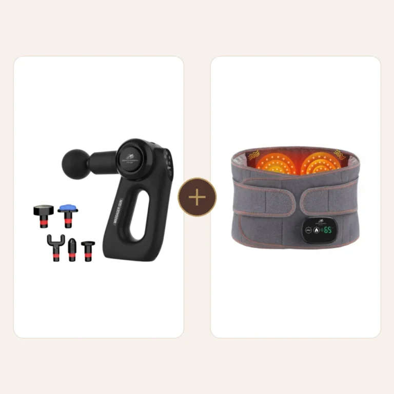 MassageGun und Rotlichtheizgurt als Set